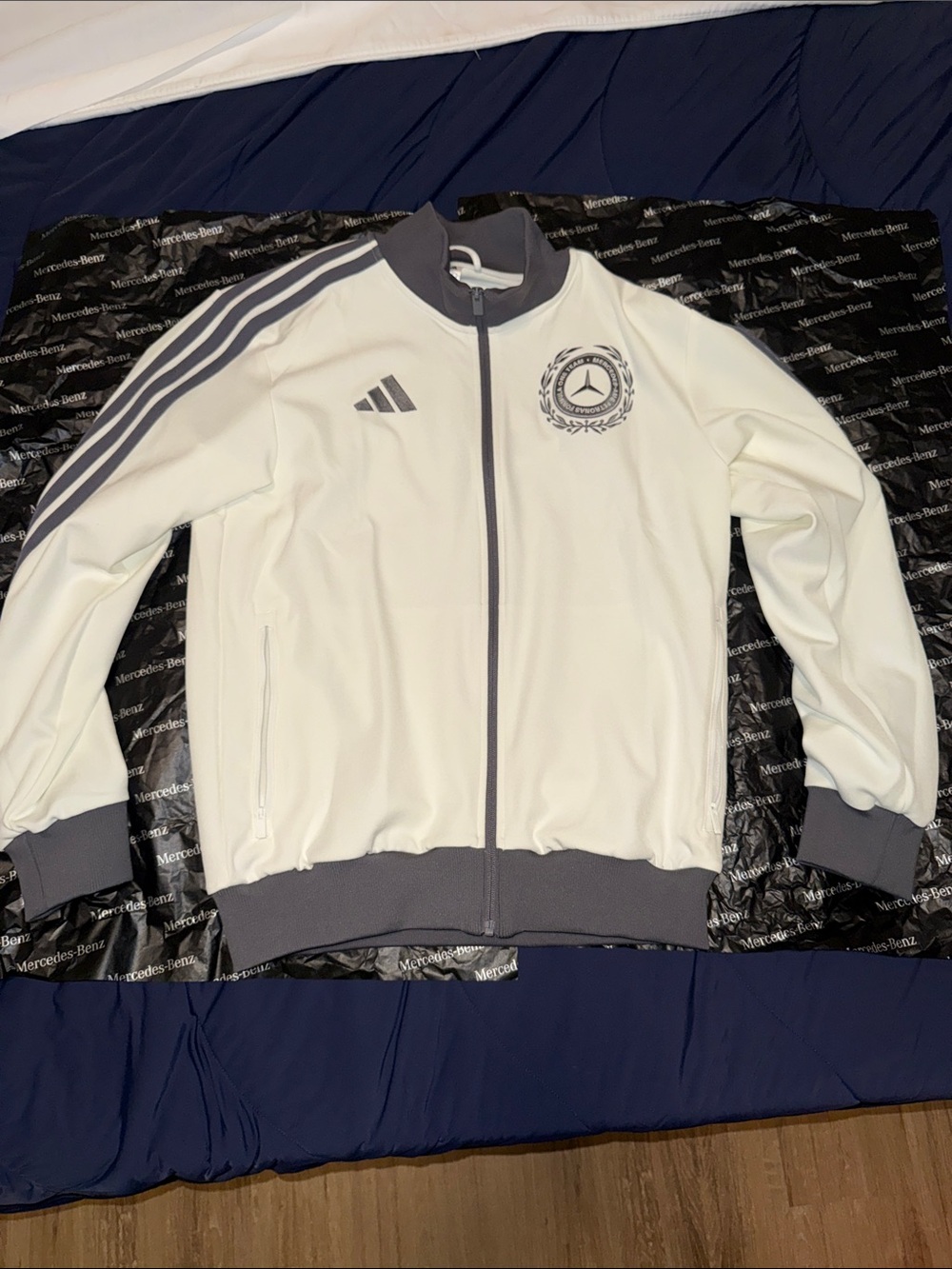 adidas Mercedes-AMG F1 Silver Arrows Icon track jacket